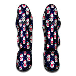 Cute Snowman Pattern Print Muay Thai Shin Guard