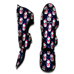 Cute Snowman Pattern Print Muay Thai Shin Guard