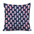 Cute Snowman Pattern Print Pillow Cover