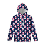 Cute Snowman Pattern Print Pullover Hoodie