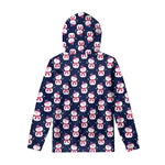 Cute Snowman Pattern Print Pullover Hoodie