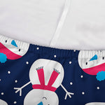Cute Snowman Pattern Print Sofa Cover