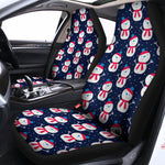 Cute Snowman Pattern Print Universal Fit Car Seat Covers