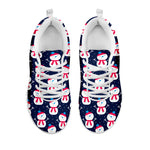 Cute Snowman Pattern Print White Sneakers