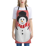Cute Snowman Print Apron