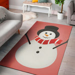Cute Snowman Print Area Rug