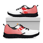 Cute Snowman Print Black Sneakers