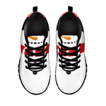 Cute Snowman Print Black Sneakers