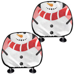 Cute Snowman Print Car Headrest Covers