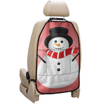 Cute Snowman Print Car Seat Organizers