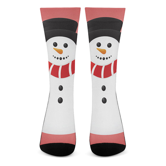 Cute Snowman Print Crew Socks