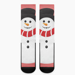 Cute Snowman Print Crew Socks
