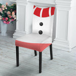 Cute Snowman Print Dining Chair Slipcover