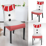 Cute Snowman Print Dining Chair Slipcover