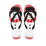 Cute Snowman Print Flip Flops