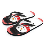 Cute Snowman Print Flip Flops