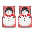 Cute Snowman Print Front Car Floor Mats