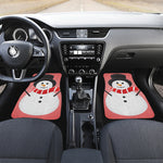 Cute Snowman Print Front Car Floor Mats
