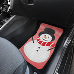 Cute Snowman Print Front Car Floor Mats