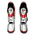 Cute Snowman Print Muay Thai Shin Guards