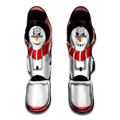 Cute Snowman Print Muay Thai Shin Guard