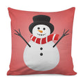 Cute Snowman Print Pillow Cover