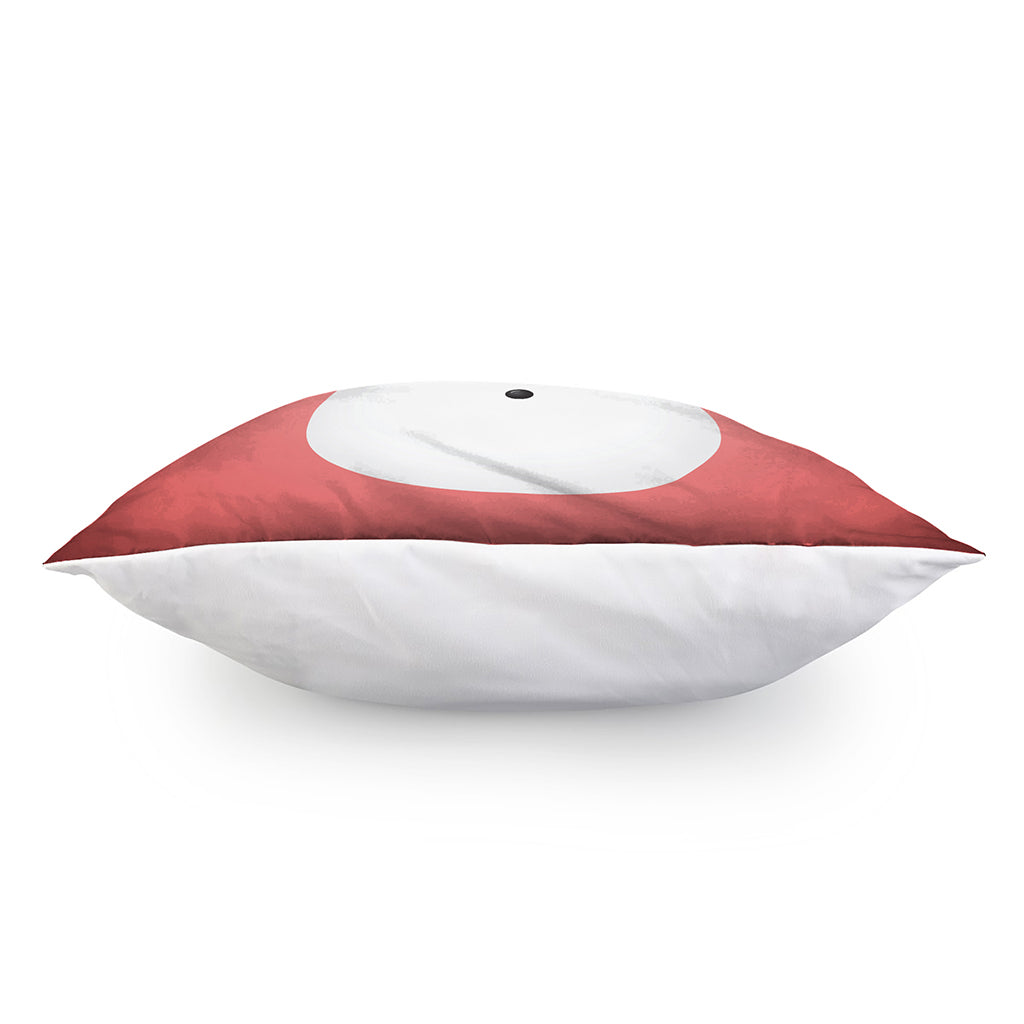 Cute Snowman Print Pillow Cover