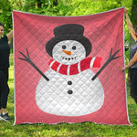 Cute Snowman Print Quilt