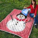 Cute Snowman Print Quilt