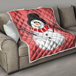 Cute Snowman Print Quilt