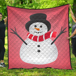 Cute Snowman Print Quilt