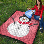 Cute Snowman Print Quilt