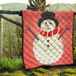 Cute Snowman Print Quilt