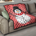 Cute Snowman Print Quilt