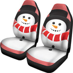 Cute Snowman Print Universal Fit Car Seat Covers