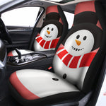 Cute Snowman Print Universal Fit Car Seat Covers