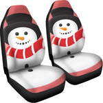 Cute Snowman Print Universal Fit Car Seat Covers