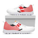 Cute Snowman Print White Sneakers