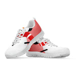 Cute Snowman Print White Sneakers