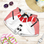 Cute Snowman Print Women's Shorts