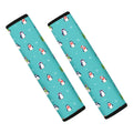 Cute Snowy Penguin Pattern Print Car Seat Belt Covers