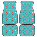 Cute Snowy Penguin Pattern Print Front and Back Car Floor Mats