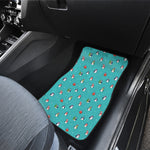 Cute Snowy Penguin Pattern Print Front Car Floor Mats