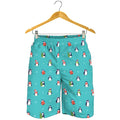 Cute Snowy Penguin Pattern Print Men's Shorts