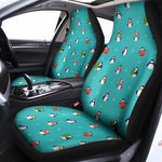 Cute Snowy Penguin Pattern Print Universal Fit Car Seat Covers