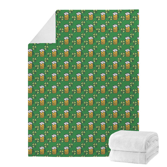 Cute St. Patrick's Day Pattern Print Blanket