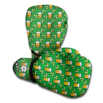 Cute St. Patrick's Day Pattern Print Boxing Gloves