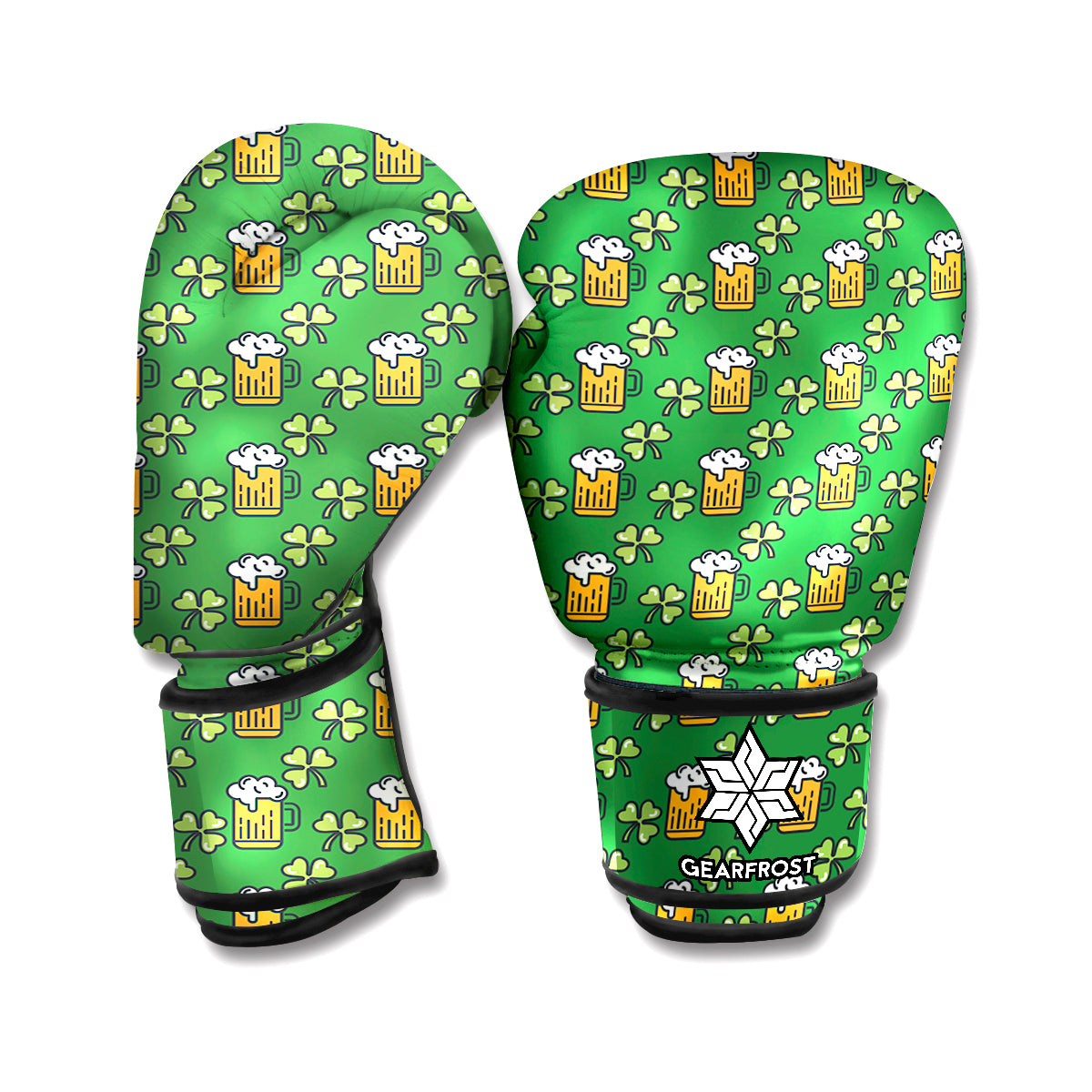 Cute St. Patrick's Day Pattern Print Boxing Gloves