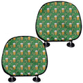 Cute St. Patrick's Day Pattern Print Car Headrest Covers