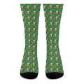 Cute St. Patrick's Day Pattern Print Crew Socks